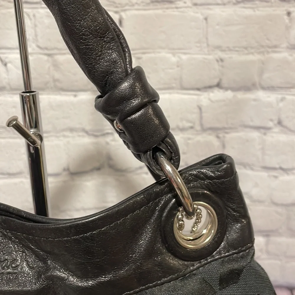 Coach All Black  Shoulder Bag Gothic Look!